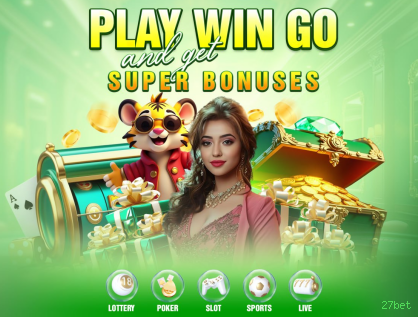 Imagem promocional da experiência de game da 27bet